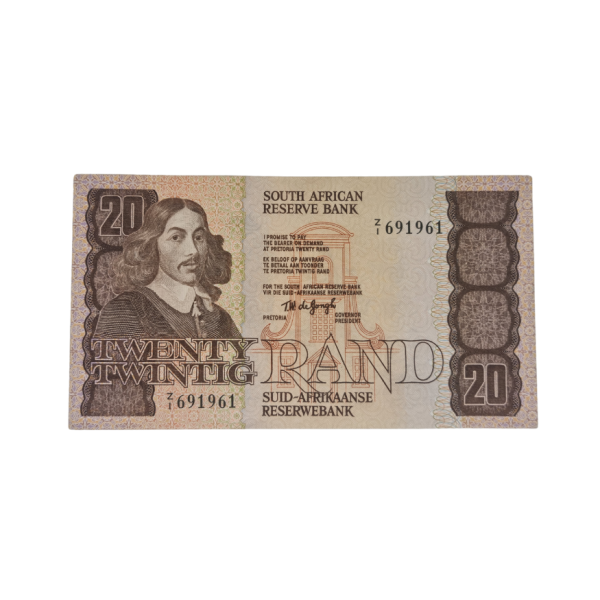 South African Reserve Bank Twenty Rand 1979 Eng/Afr S/N: Z1/691961