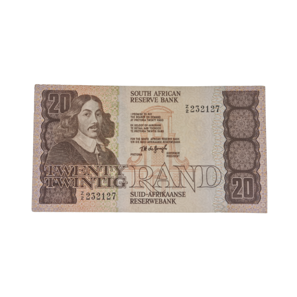 South African Reserve Bank Twenty Rand 1979 Eng/Afr S/N: Z2/232127