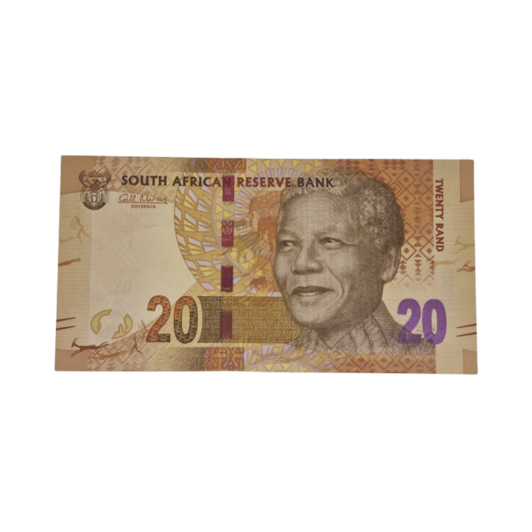 South African Reserve Bank Twenty Rand 2012 S/N: AA4600073 B