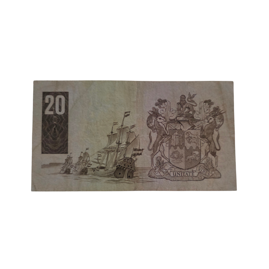 South African Reserce Bank Twenty Rand 1984 Eng/Afr S/N: Z43/113243 Hern: 682 - Image 2