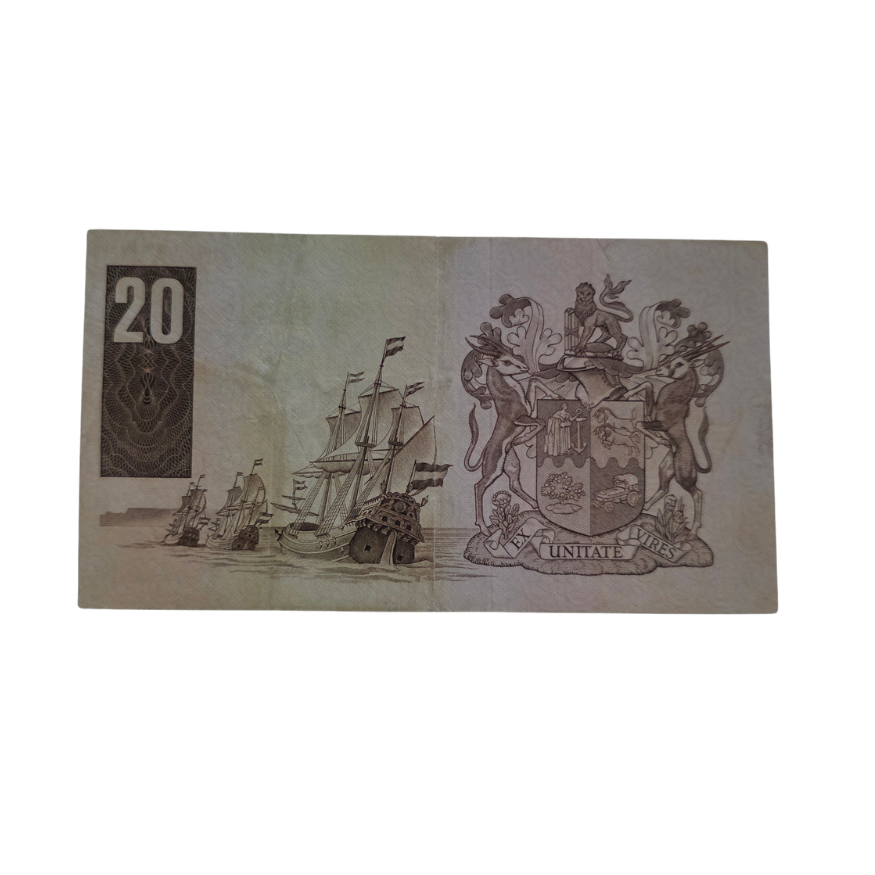 South African Reserve Bank Twenty Rand 1984 Enf/Afr S/N: Z67/718749 Hern: 682 - Image 2