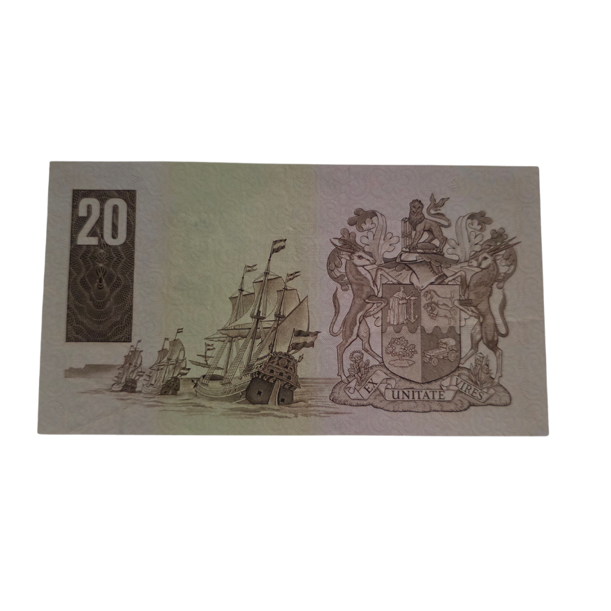South African Reserve Bank Twenty Rand 1984 Eng/Afr S/B: Z70/671573 Hern: 682 - Image 2