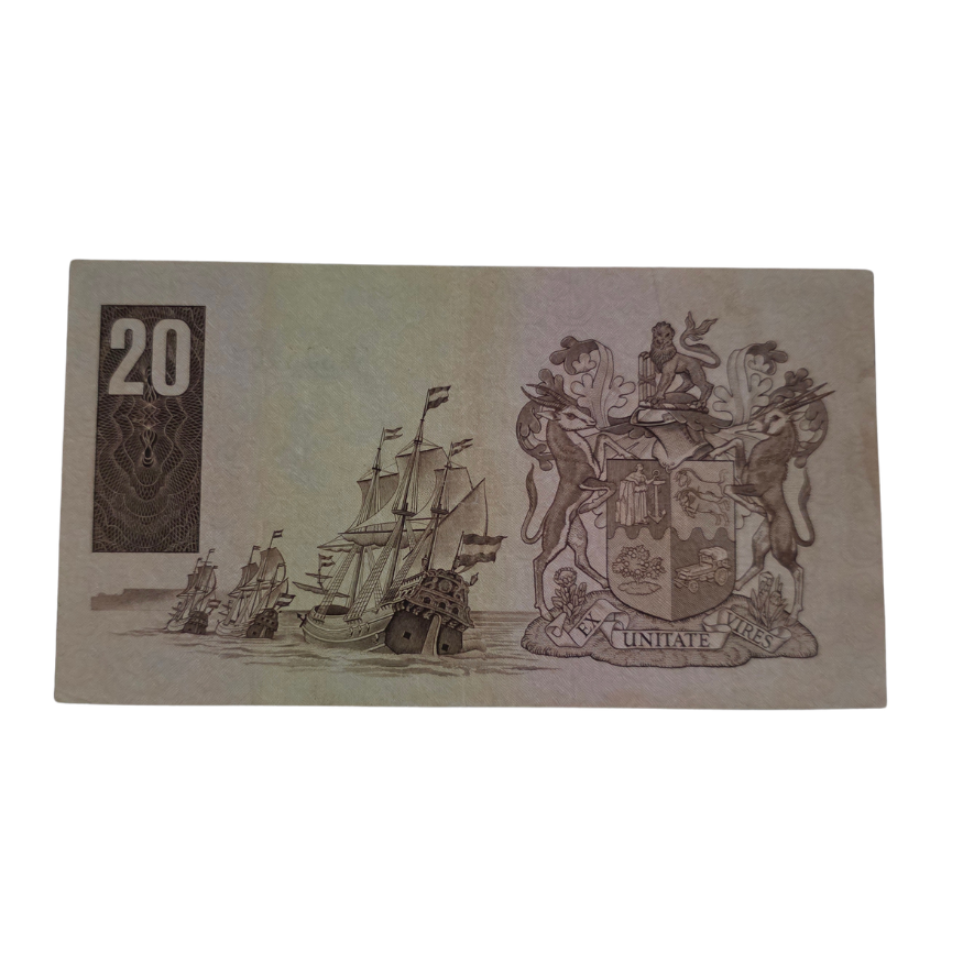 South African Reserve Bank Twenty Rand 1984 Eng/Afr S/N: Z74/896402 Hern: 682 - Image 2