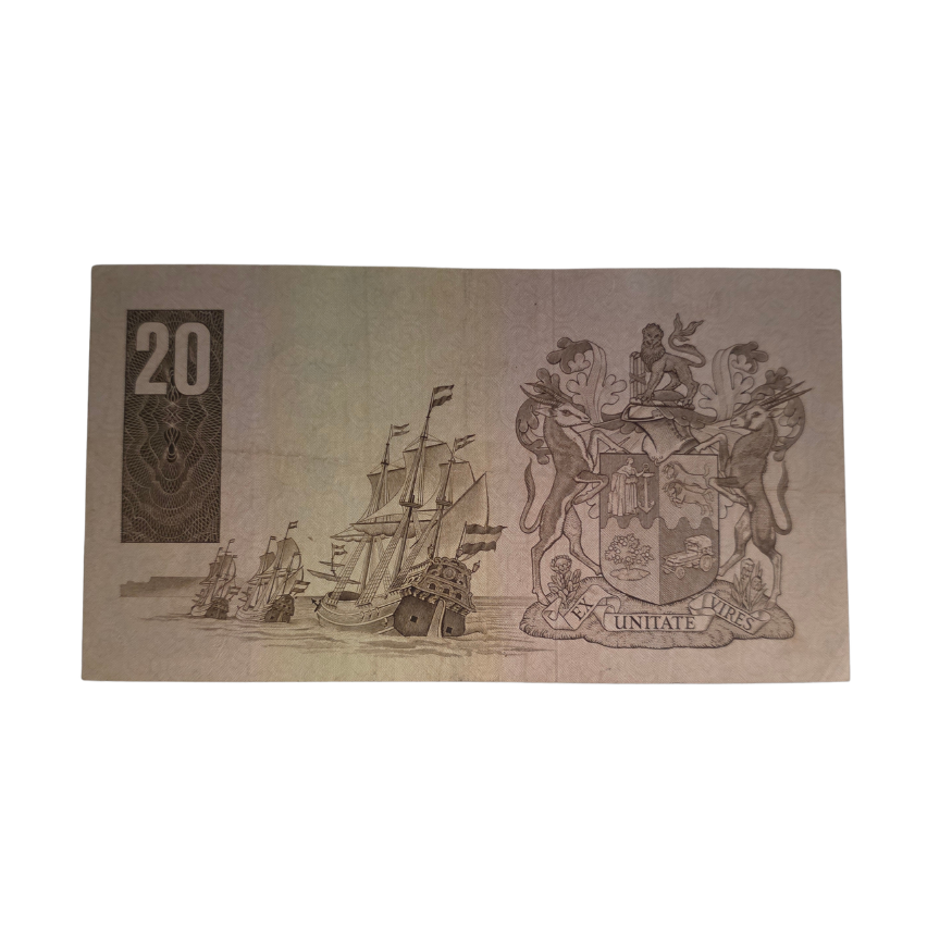 South African Reserve Bank Twenty Rand 1984 Eng/Afr S/N: Z39/821843 Hern: 682 - Image 2
