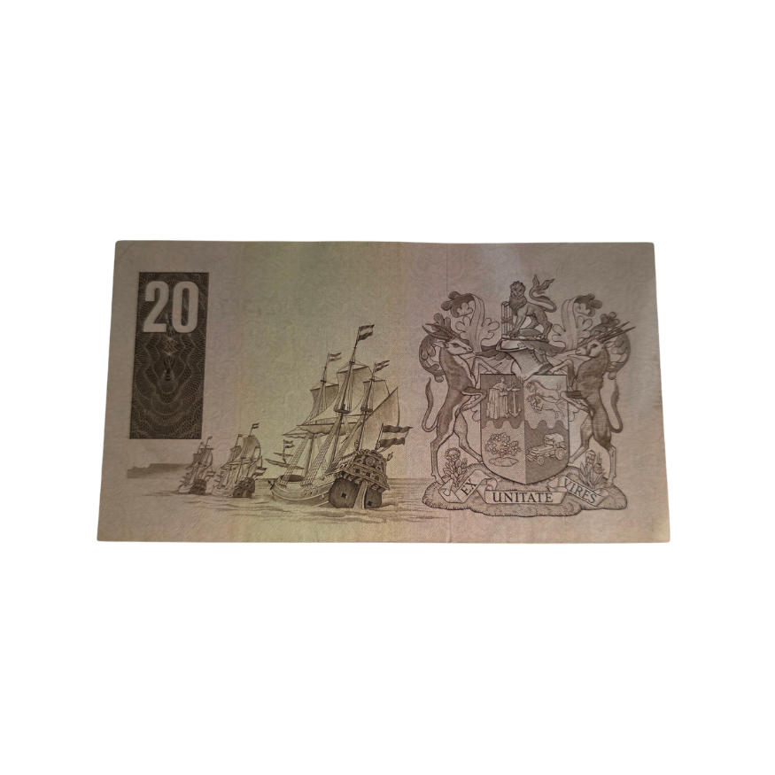 South African Reserve Bank Twenty Rand 1984 Eng/Afr S/N: Z33/827357 Hern: 682 - Image 2