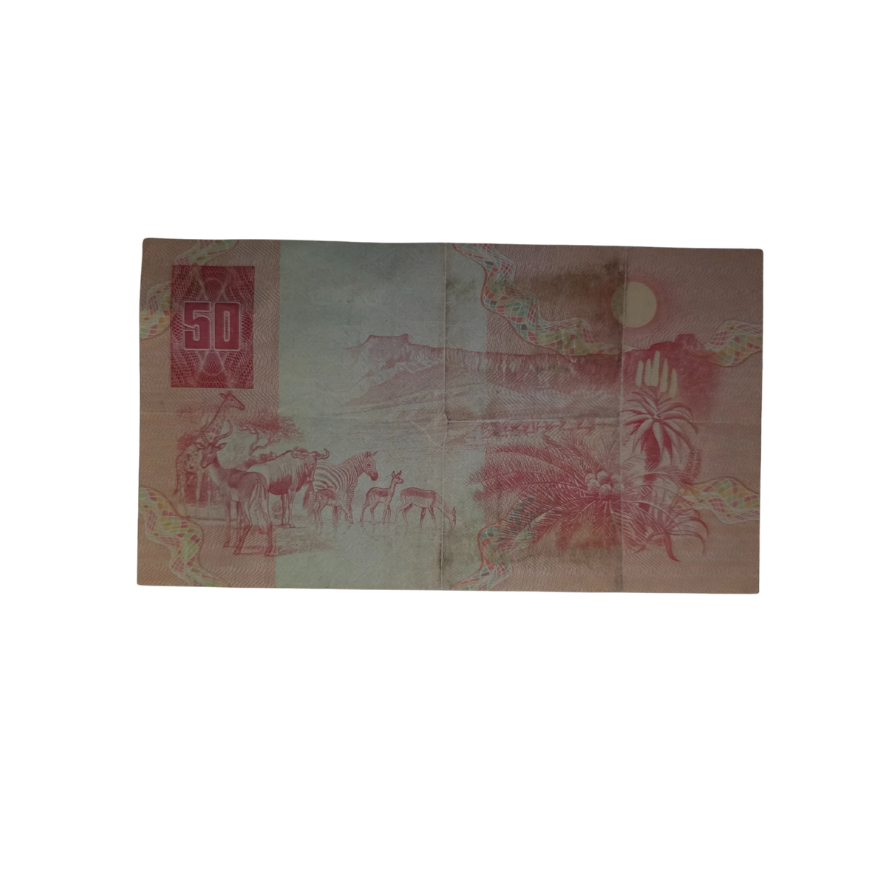 South African Reserve Bank Fifty Rand 1984 Afr/Eng S/N: XX2788143E Hern: 803 - Image 2