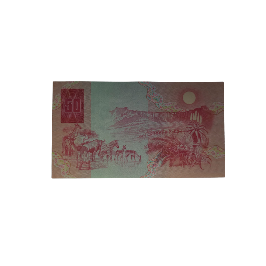 South African Rederve Bank Fifty Rand 1984 Afr/Eng S/N: XX0545728E Hern: 803 - Image 2