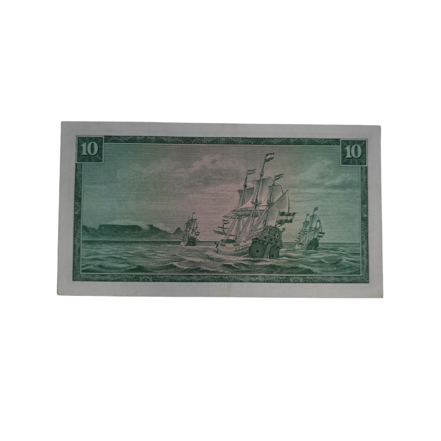 South African Reserve Bank Ten Rand Eng/Afr 1967 S/N: W3/445796 Hern: 515 - Image 2