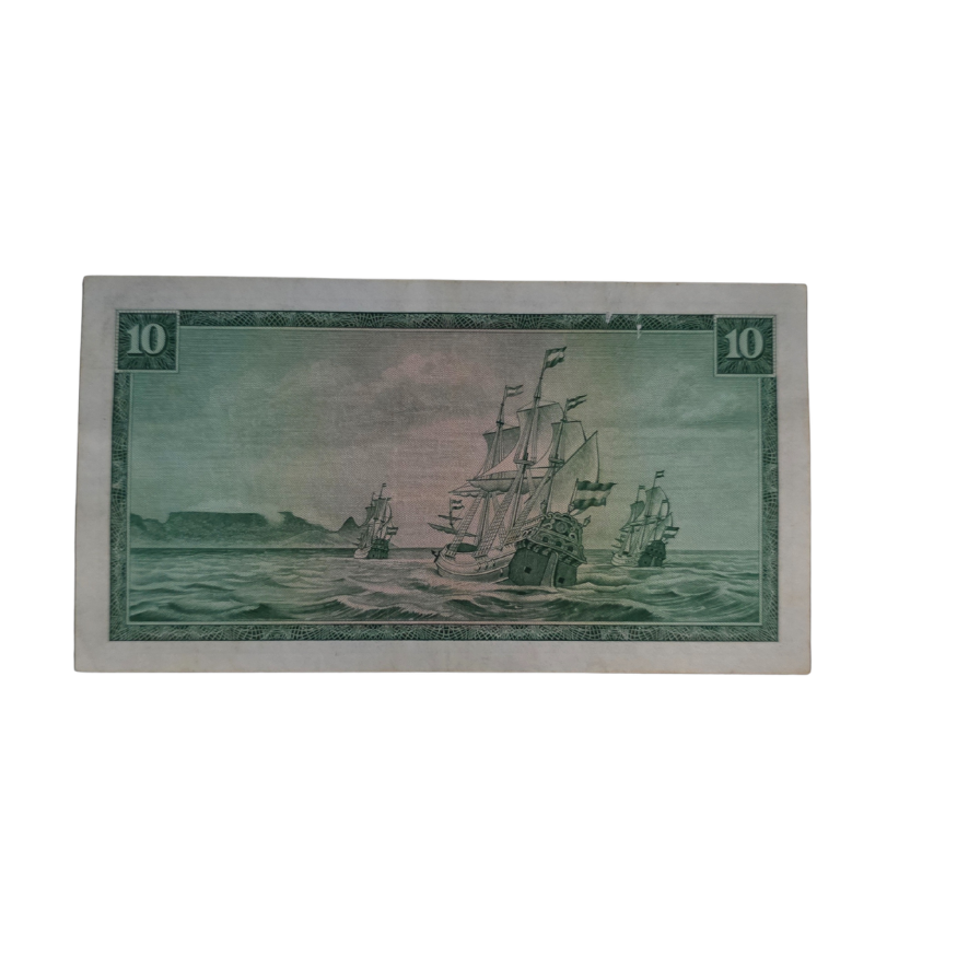 South African Reserve Bank Ten Rand Afr/Eng 1967 S/N: W4/409834 Hern: 514 - Image 2