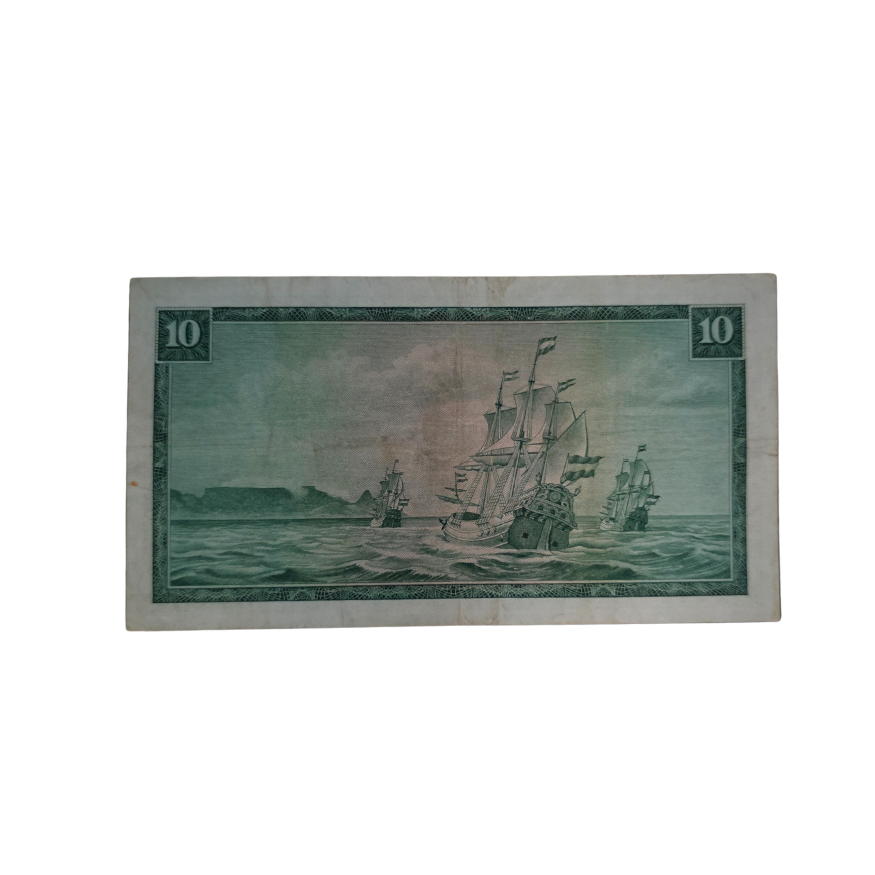 South African Reserve Bank Ten Rand Eng/Afr 1967 S/N: W5/221991 Hern: 515 - Image 2
