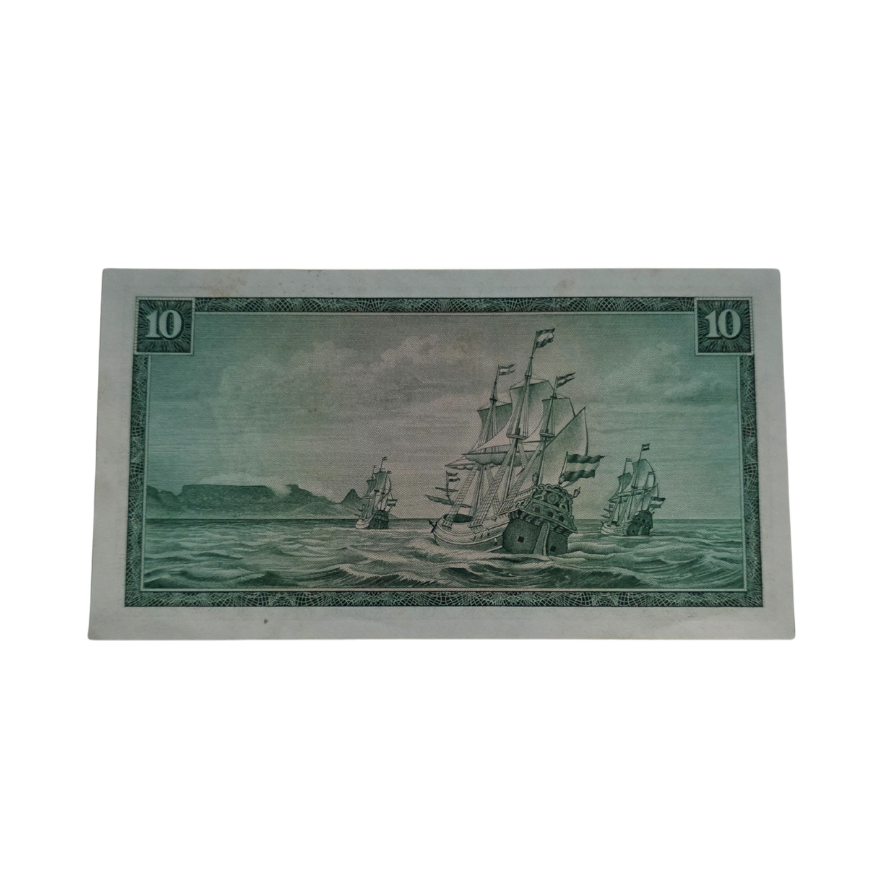 South African Reserve Bank Ten Rand Eng/Afr 1967 S/N: W7/982933 Hern: 514 - Image 2