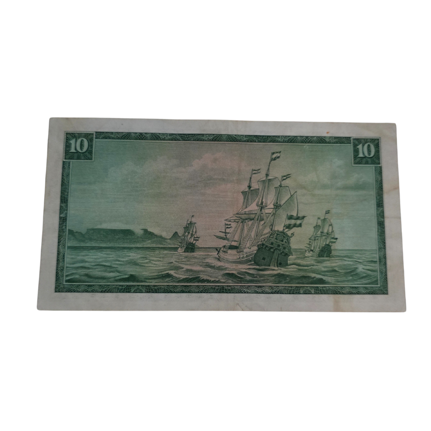 South African Reserve Bank Ten Rand Eng/Afr 1966 S/N: W1/416602 Hern: 507 - Image 2