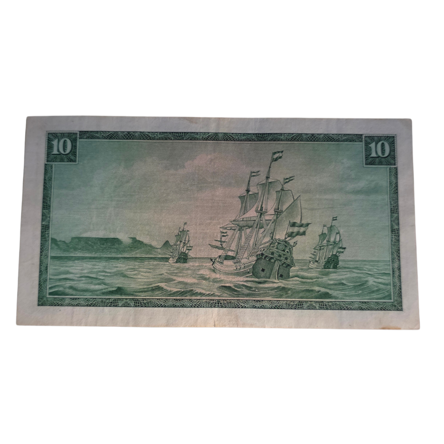 South African Reserve Bank Ten Rand Afr/Eng 1967 S/N: W14/160021 Hern: 514 - Image 2