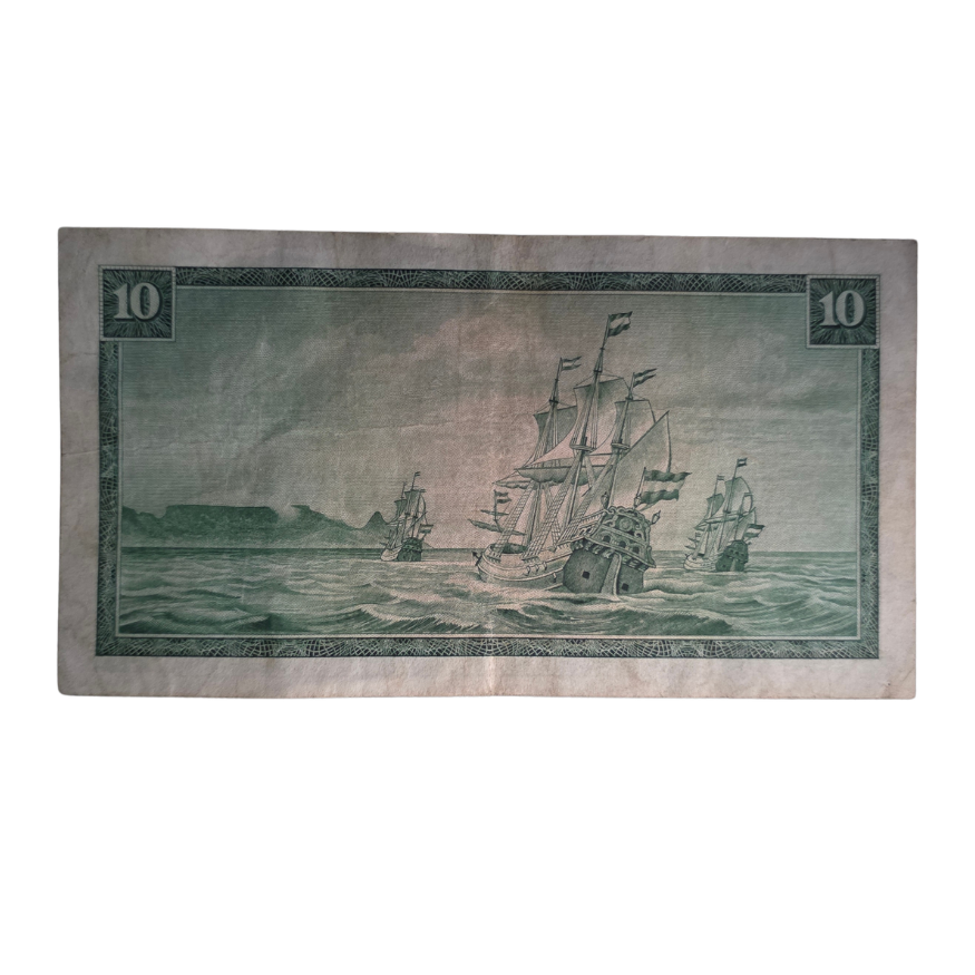 South African Reserve Bank Ten Rand Eng/Afr 1967 S/N: W13/395564 Hern: 515 - Image 2