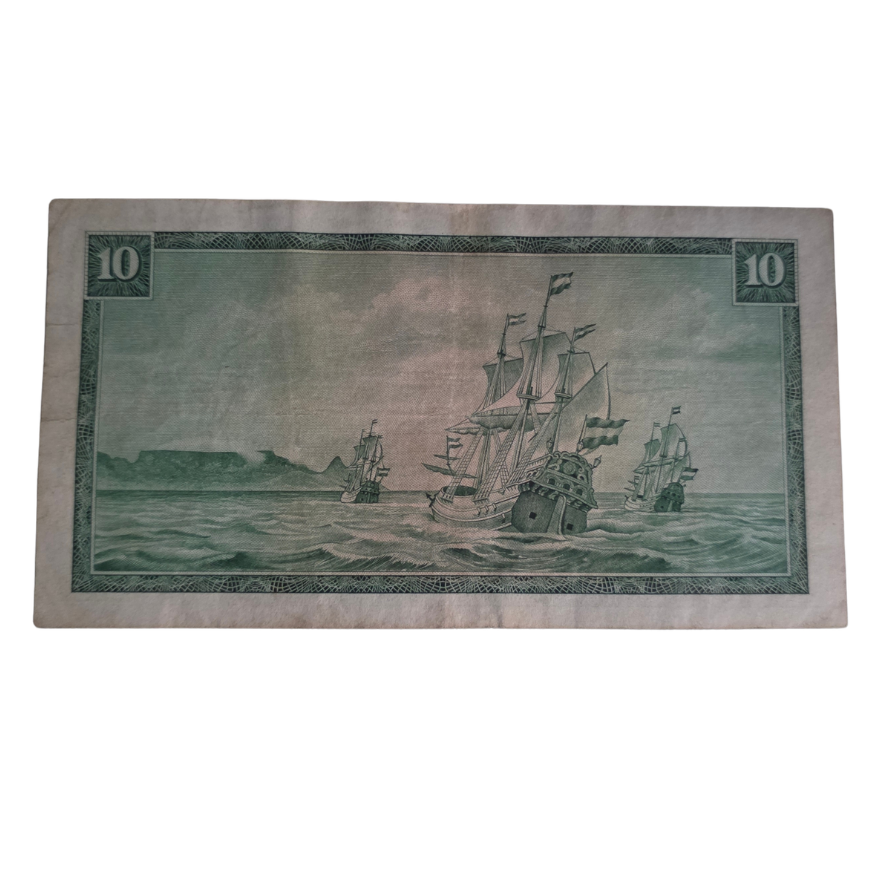 South African Reserve Bank Ten Rand Eng/Afr 1967 S/N: W13/359288 Hern: 515 - Image 2