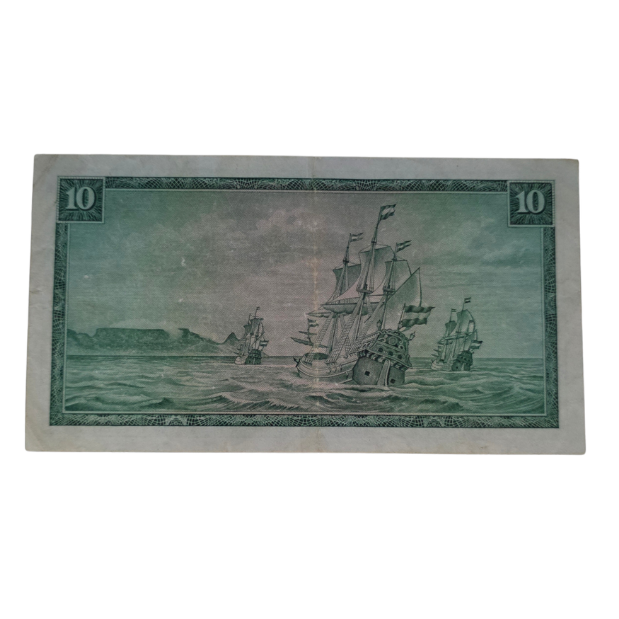 South African Reserve Bank Ten Rand 1967 Afr/Eng S/N: W8/349684 Hern: 514 - Image 2