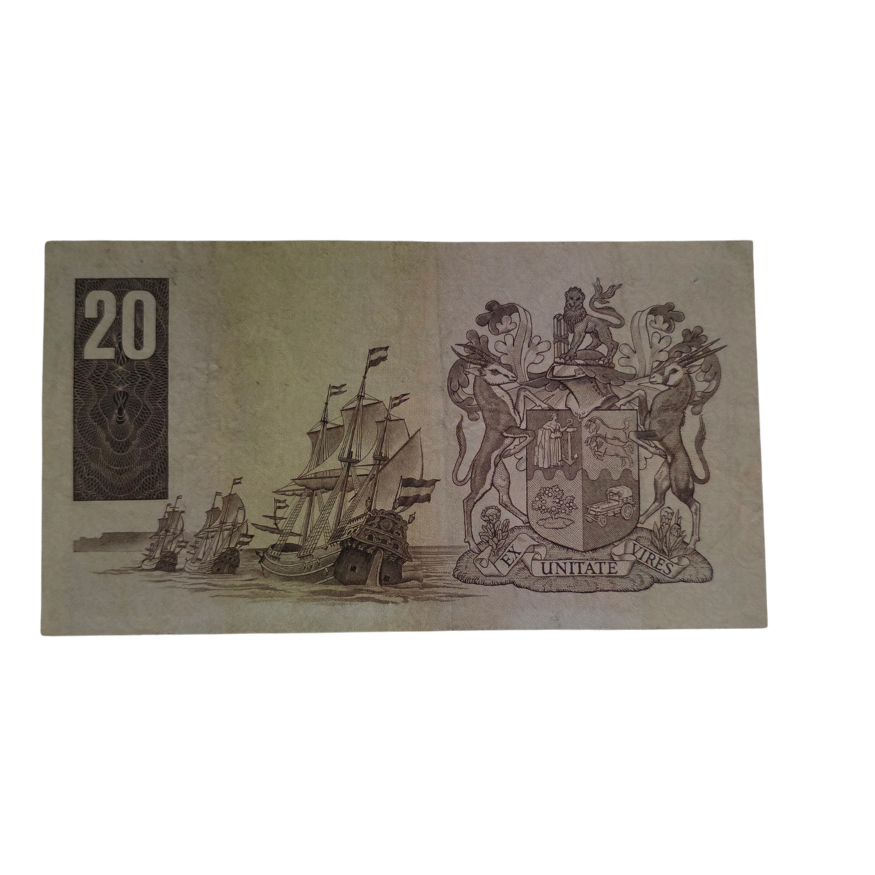 South African Reserve Bank Twenty Rand 1981 Eng/Afr S/N: Z4/383637 Hern: 672 - Image 2