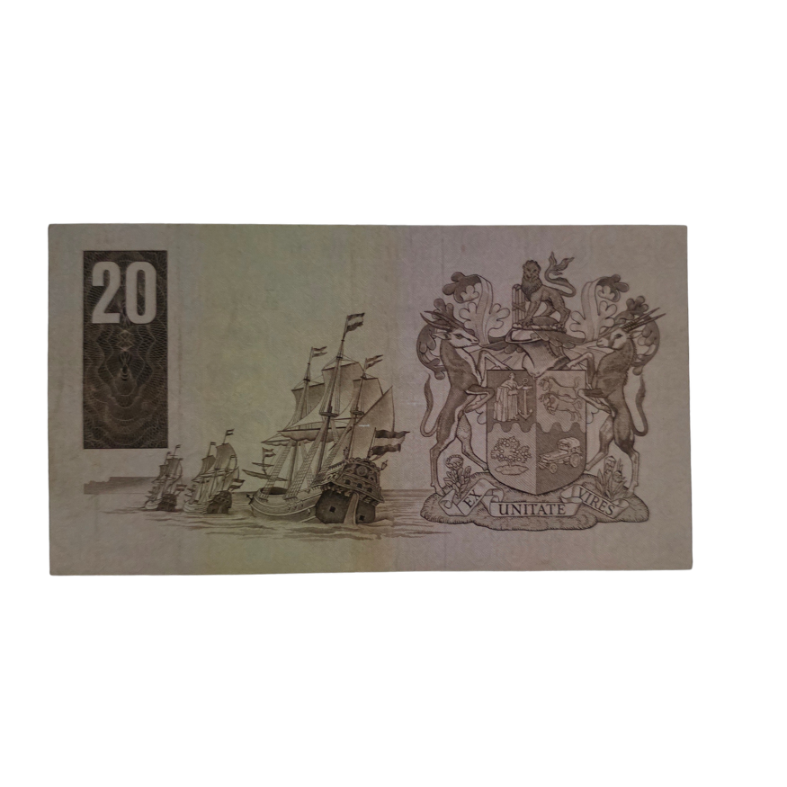 South African Reserve Bank Twenty Rand 1984 Eng/Afr S/N: Z20/923681 Hern: 682 - Image 2