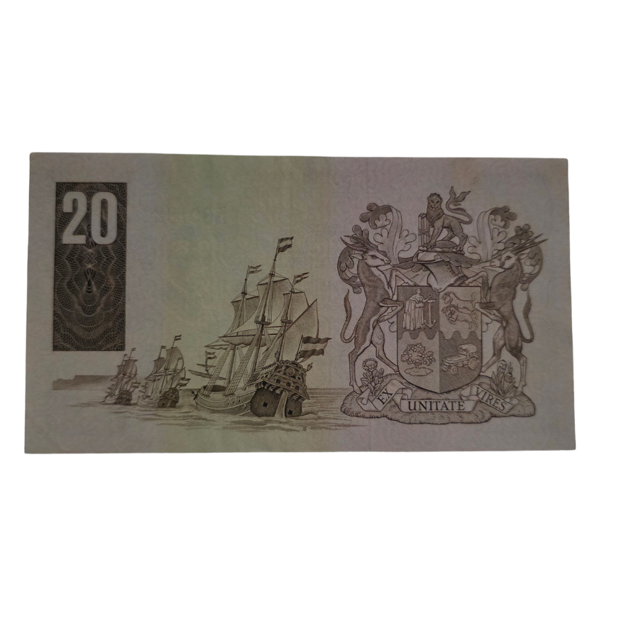 South African Reserve Bank Twenty Rand 1984 S/N: Z23/801822 Hern: 682 - Image 2