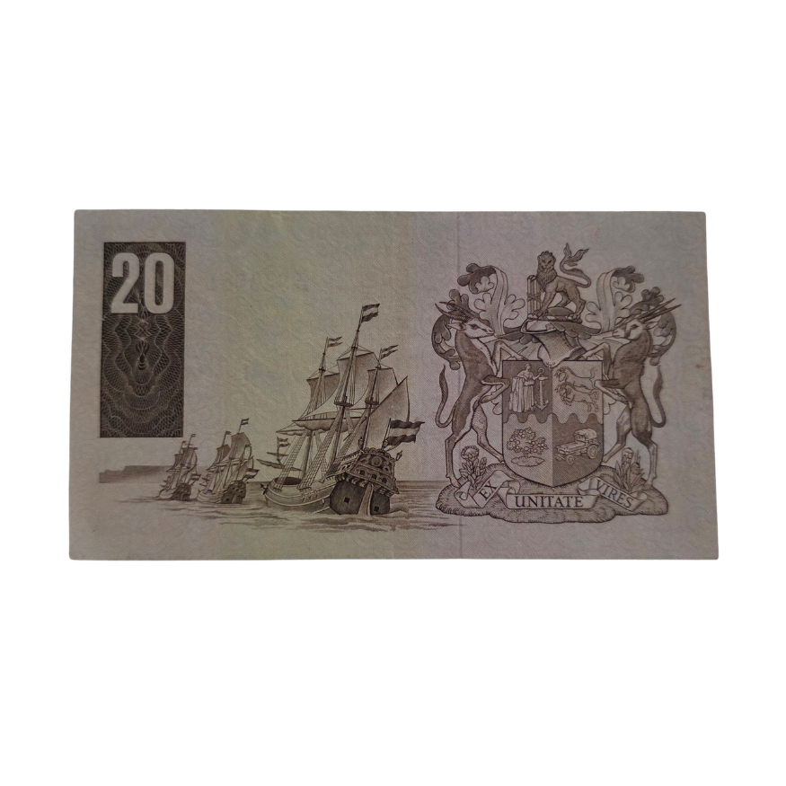 South African Reserve Bank Twenty Rand 1984 Eng/Afr S/N: Z49/933081 Hern: 682 - Image 2