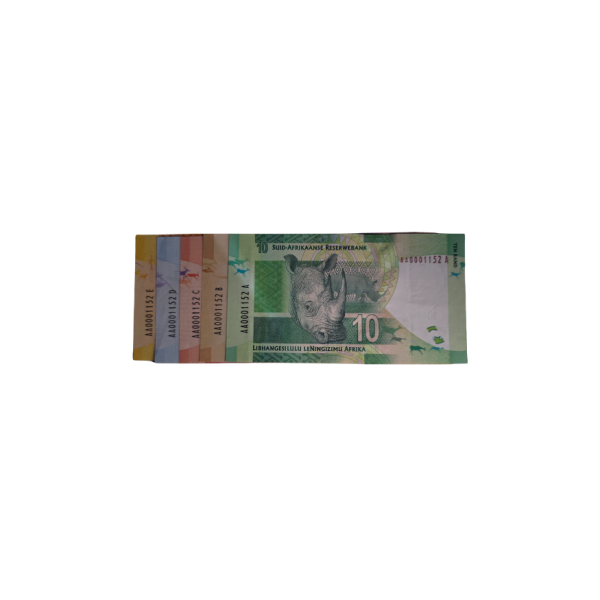 South African Reserve Bank 2012 - 2014 Gill Marcus Set: AA0001152 A-E
