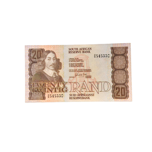 South African Reserve Bank Twenty Rand 1981 Eng/Afr H676 Z5/545330