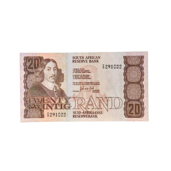 South Africa Reserve Bank Twenty Rand 1984 Eng/Afr Z9/ 291022
