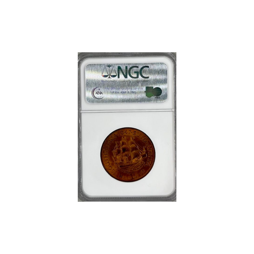 1947 South Africa Penny (MS 65 RB) - Image 2