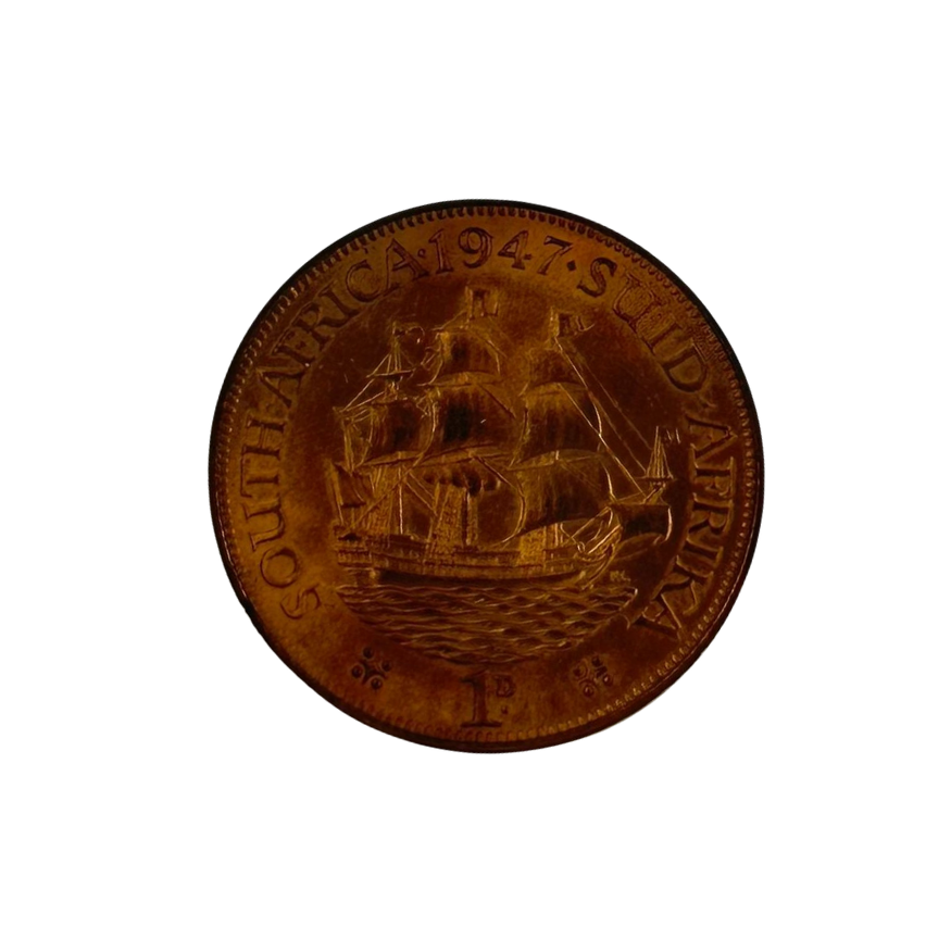 1947 South Africa Penny (MS 65 RB) - Image 4