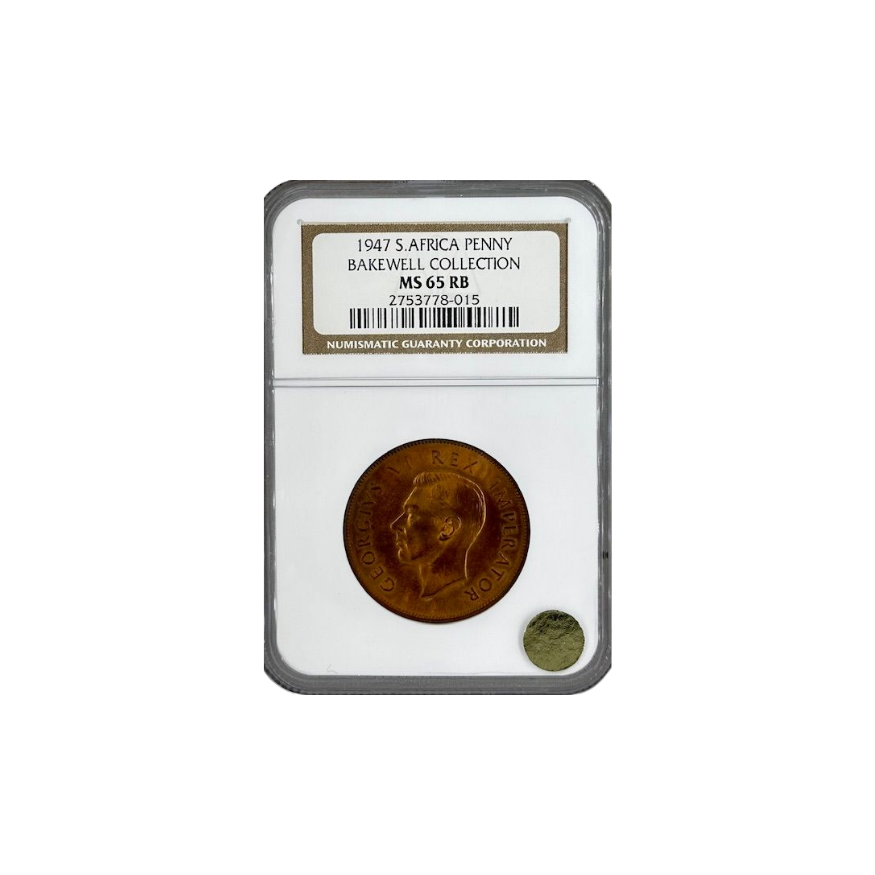 1947 South Africa Penny (MS 65 RB)
