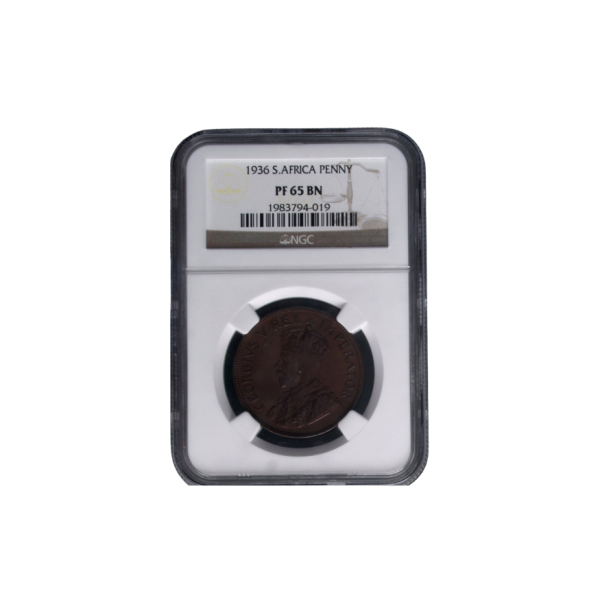 1936 South African Penny (PF 65 BN)