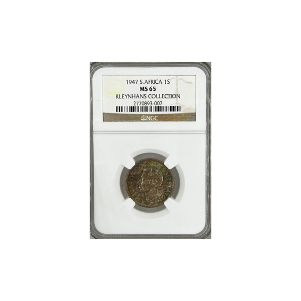 1947 South Africa 1 Shilling (MS 65) - Top Pop