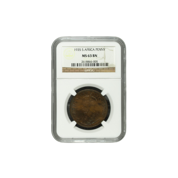 1935 South Africa Penny (MS 63 BN)