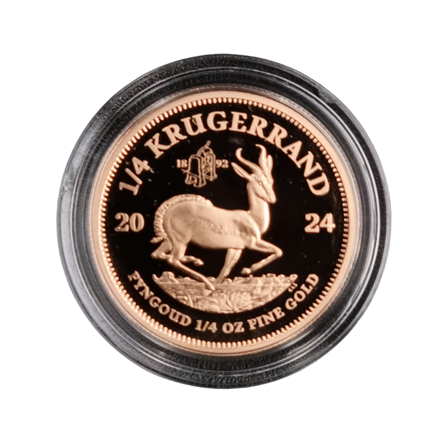 2024 1/4 oz Gold Krugerrand with Oom Paul Privy Mark - Image 3