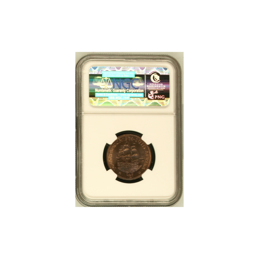 1934 South Africa 1/2 Penny (MS 66 RB) - Top Pop (Finest Known) - Image 2