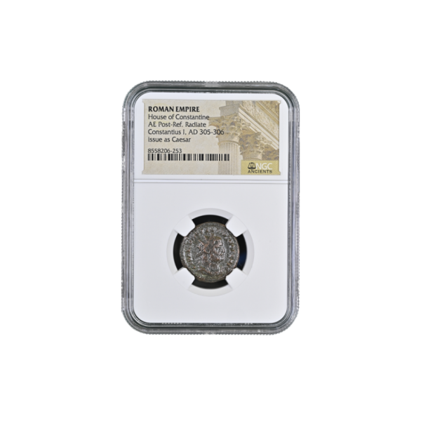 Roman Empire (House of Constantine) AE Post-Ref, Radiate Constantius I, AD 305-306 Issue as Caesar
