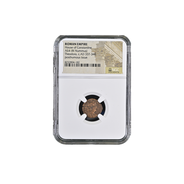 Roman Empire (House of Constantine) AE4 (BI Nummus) Theodora, c AD 337-340 posthumous Issue