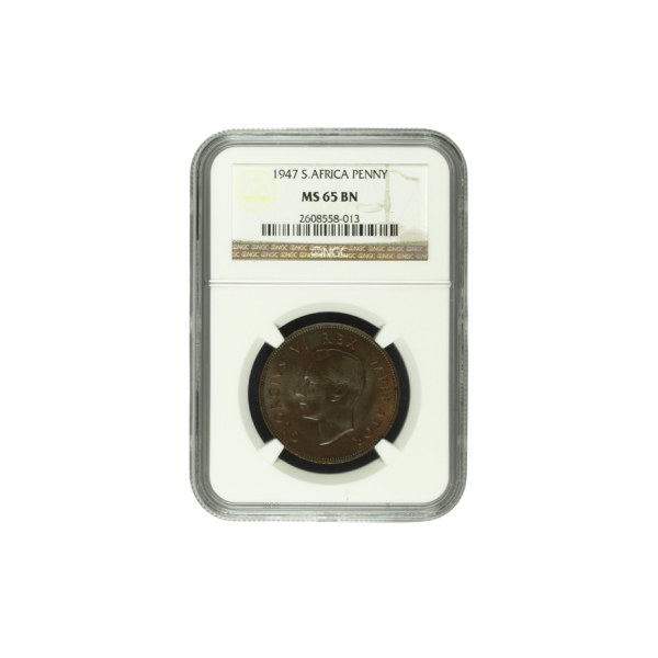 1947 South Africa Penny (MS 65 BN) - Top Pop