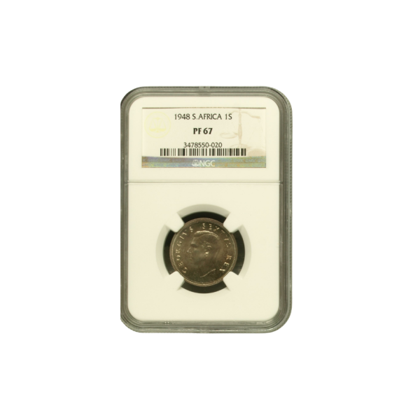 1948 South Africa 1 Shilling (PF 67) - Top Pop