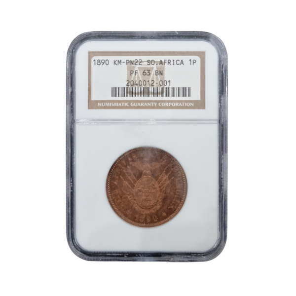 1890 KM-PN22 South Africa 1 Penny (PF 63 BN)