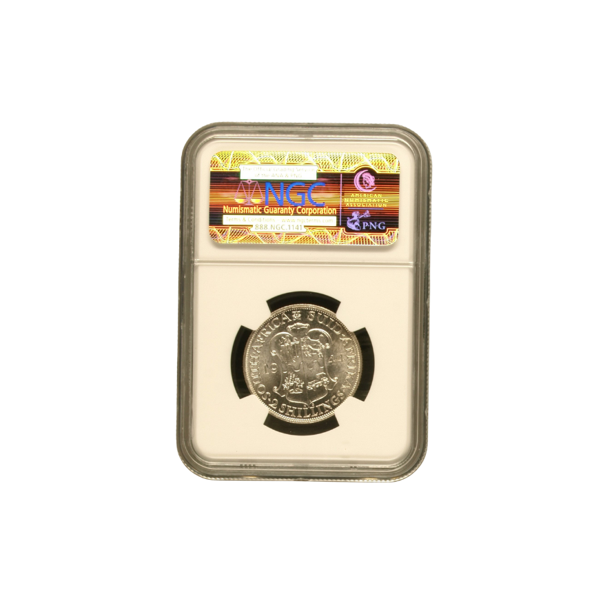 1944 South Africa 2 Shilling (MS 63) - Image 2
