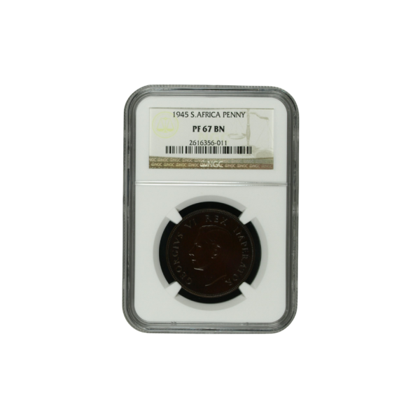1945 South Africa Penny (PF 67 BN) - Top Pop