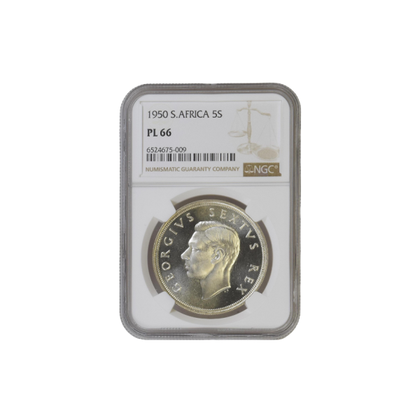 1950 South Africa 5 Shilling (PL 66)