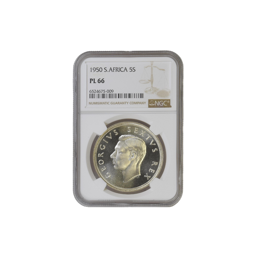 1950 South Africa 5 Shilling (PL 66)