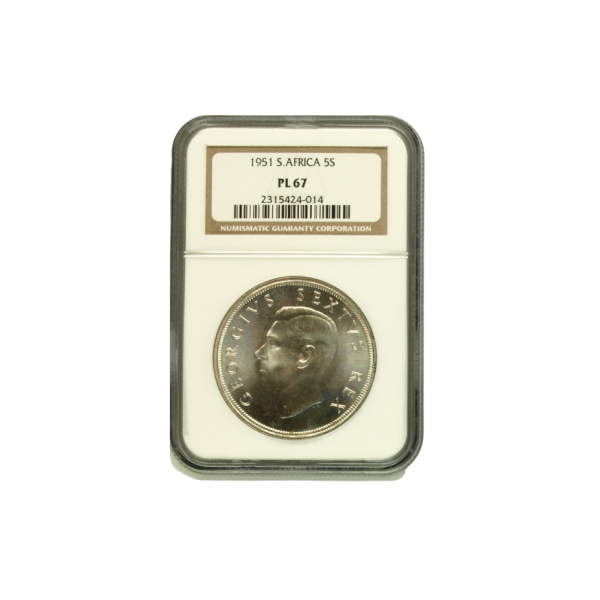 1951 South Africa 5 Shilling (PL 67) - Top Pop