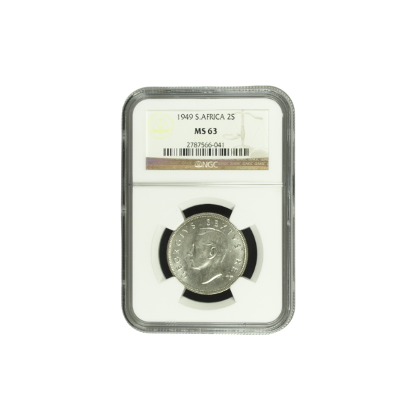 1949 South Africa 2 Shilling (MS 63)