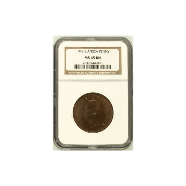 1949 South Africa Penny (MS 65 BN) - Top Pop