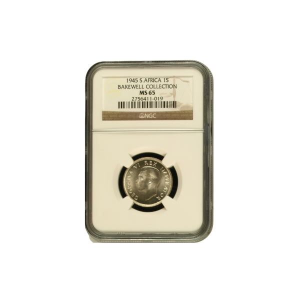 1945 South Africa 1 Shilling (MS 65)