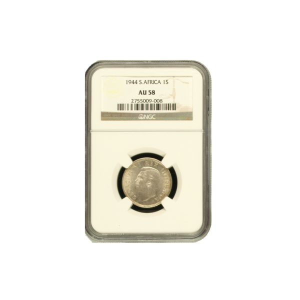 1944 South Africa 1 Shilling (AU 58) - Top Pop