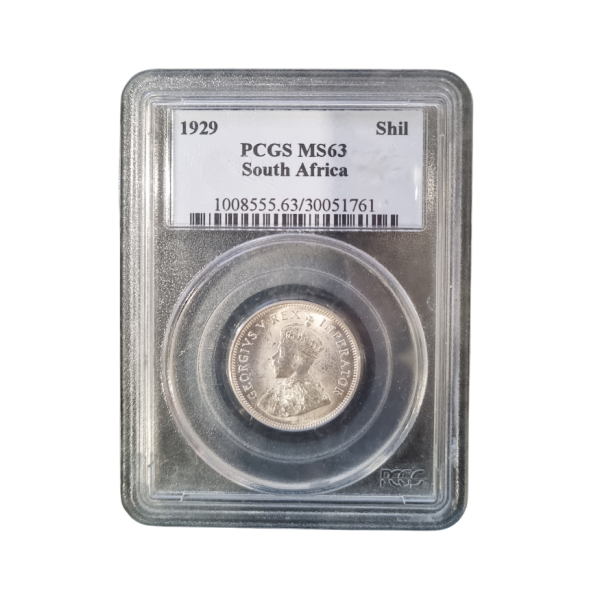 1929 South Africa 1 Shilling (MS 63)